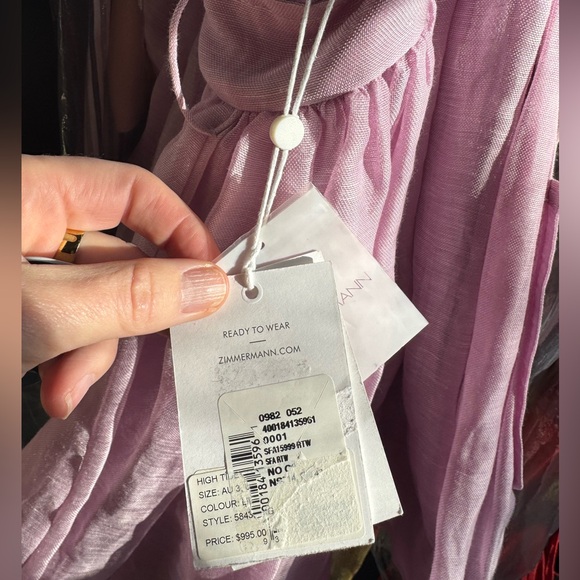 Zimmermann High Tide Tuxedo Dress (1) NwT - Picture 8 of 9